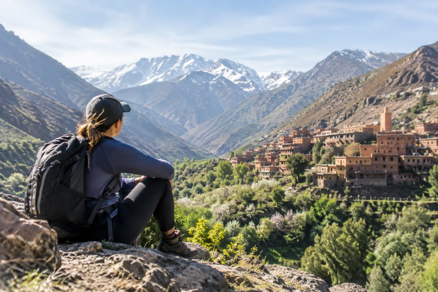 Morocco trekking through mountain and village landscapes